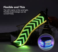 Panel de píxeles de matriz LED, señales LED de publicidad brillantes de desplazamiento, señal LED Flexible USB de 5V, Control por aplicación Bluetooth para coche, tienda - details 7