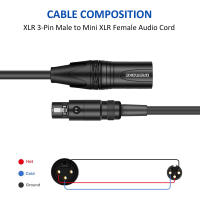 Cable Adaptador DREMAKE XLR Mini XLR a XLR para Cámara Certificado CE - details 2