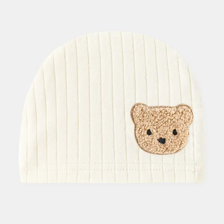 Ropa de bebé recién nacido 100% algodón, sólido, suave, mono infantil, ropa informal de oso de dibujos animados para niño y niña - 1