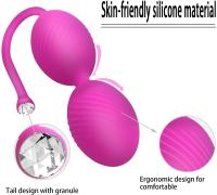 1 Juego de vibrador inteligente de silicona seguro Kegel Ball Ben Wa Ball Vagina apretar máquina de ejercicio juguete sexual para mujeres Kegel pesas bola - details 0