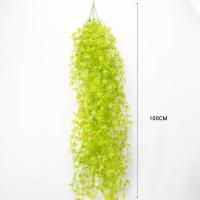 Corona de hiedra de hoja de arce falsa, enredaderas verdes, Foley, cuerda de vid de plástico para el hogar, decoración de pared, plantas artificiales, 100cm - details 5