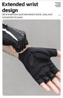 WEST BIKING-guantes de ciclismo para hombre y mujer, de medio dedo, con absorción de impacto, equipo deportivo para bicicleta de carretera - details 7