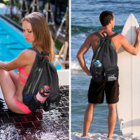 Mochila de Natación de Malla Unisex Paquete de Gimnasio Secado y Humedad para Playa - details 12
