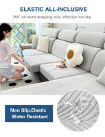 Coolazy-Funda Impermeable para Cojín de Asiento de Sofá, Jacquard, para Sala de Estar, Mascotas, Protector para Niños - details 4