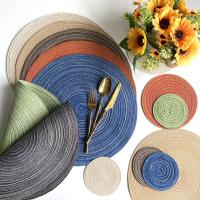 Mantel de Mesa de Ramie Tejido Antideslizante Posavasos de Comedor con Estilo de Mesa Redonda - details 3