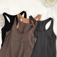 Top de Tanque Irregular para Mujer Verano Cuello Redondo, Sin Mangas, Camisola Básica Suelta - details 4