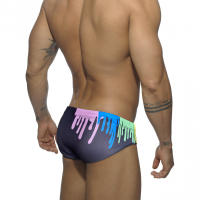 Jessborn calzoncillos de baño para hombre, bañador sexy con grafiti de pintura a la moda, pantalones cortos para surfear en la playa, Verano - details 2