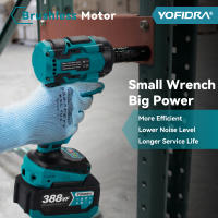 Llave de impacto eléctrica Yofidra sin escobillas de 1000N.M, destornillador inalámbrico de 3 funciones y 1/2 pulgada, taladro eléctrico para batería de 21V y 18V - details 6
