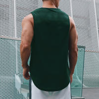 Summer New Sell Well Gym Bodybuilding Fitness Singlets Muscle Vest Man Basketball Jersey Solid Stringer Quick Dry Mesh Tank Tops - details 11