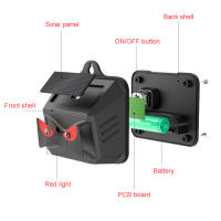 Repelente de Animales Solar IP44 Impermeable con Luz LED Roja Ahuyenta a las Palomas Pájaro Repelente Ultrasónico - details 12