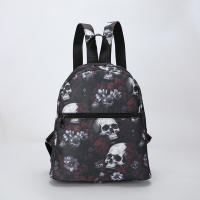 Mochila con estampado de calavera fantasma para mujer, bolso de hombro para ordenador portátil, Halloween, Oxford, escolar, GirlsTravel Daypack - details 2