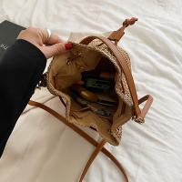 Bolso de Verano para Mujeres Bolso de Hombro de Paja Bolsa Top Mate de Ratán Bolso de Mano Casual de Raffia Crochet Bolso de Playa - details 25