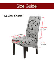 Coolazy-funda de silla elástica con estampado, cubierta de asiento trasero largo con respaldo para comedor, Hotel y banquete, talla XL - details 1