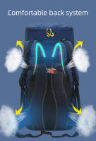 Mochila de escalada para acampar con cubierta para lluvia, gran capacidad, deportes al aire libre, senderismo, montañismo, paquete de hidratación - details 2