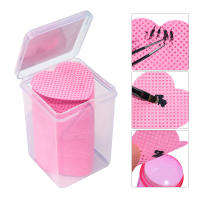 Limpiador de Esmalte de Uñas 200pcs Almohadillas de Algodón Corazón Papel Trapo Removedor de Pegamento de Pestañas Herramientas de Limpieza de Manicura - details 1