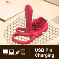 Anillo vibrador para pene Rose con 10 vibraciones, estimulador de clítoris y punto G, juguete sexual para parejas adultas, para hombres. - details 6