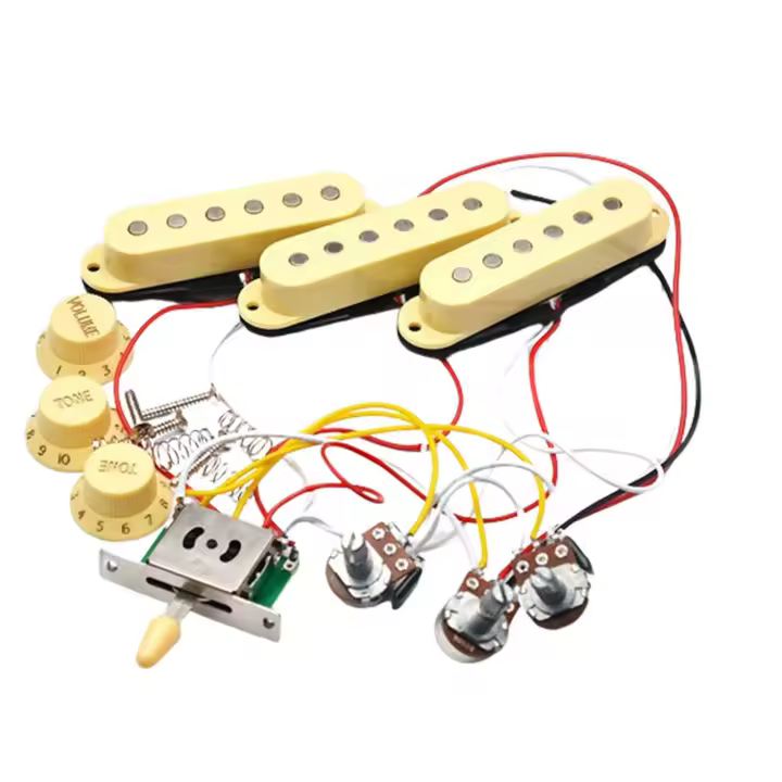 Pastillas de Guitarra, Puente de Guitarra Eléctrica, Piezas de Mástil para Guitarra Eléctrica ST, Bricolaje - 1