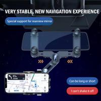 Soporte Universal de teléfono móvil para coche, espejo retrovisor retráctil giratorio de 360 °, grabadora de conducción, para iPhone - details 2