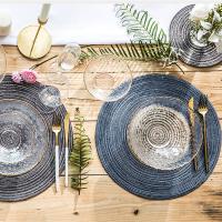 Manta de Cena de Estilo Nórdico de Algodón Tejido Alfombra de Taza de Ramie Tejida Redonda - details 5