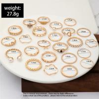 Juego de Anillos Geométricos Bohemios 30 Piezas de Oro y Plata para Uñas - details 28