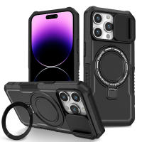 KEYSION-funda con anillo para teléfono móvil, cubierta protectora deslizante para cámara, compatible con iPhone 15 Pro Max 15 Plus, 14 Pro Max - details 16