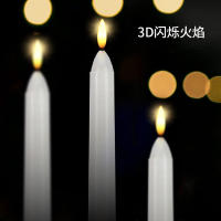 Velas Recargables 6pc Sensor Táctil Lámpara de Ventana Control Remoto Lámpara de Atmósfera para Fiesta, Boda, Comedor, Gabinete, Hogar. - details 4
