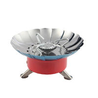Mini calentador portátil para exteriores, quemador de loto para acampar, cocina, calefacción, conector plegable, tarjeta, estufa de gas a prueba de viento - details 2