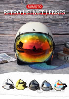 Universal adecuado casco de motocicleta protector de burbuja visera lente casco gafas lente multicolor retro cara completa media máscara gafas - details 0