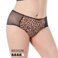 Ropa interior menstrual femenina de 4 capas de gran tamaño con absorción de flujo pesado, ropa interior fisiológica a prueba de fugas, 1 pieza. - details 5