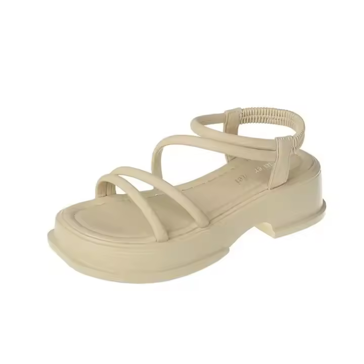 Zapatos De suela gruesa para Mujer, Sandalias De playa cómodas con correa fina, suela suave, a la moda, novedad - 1