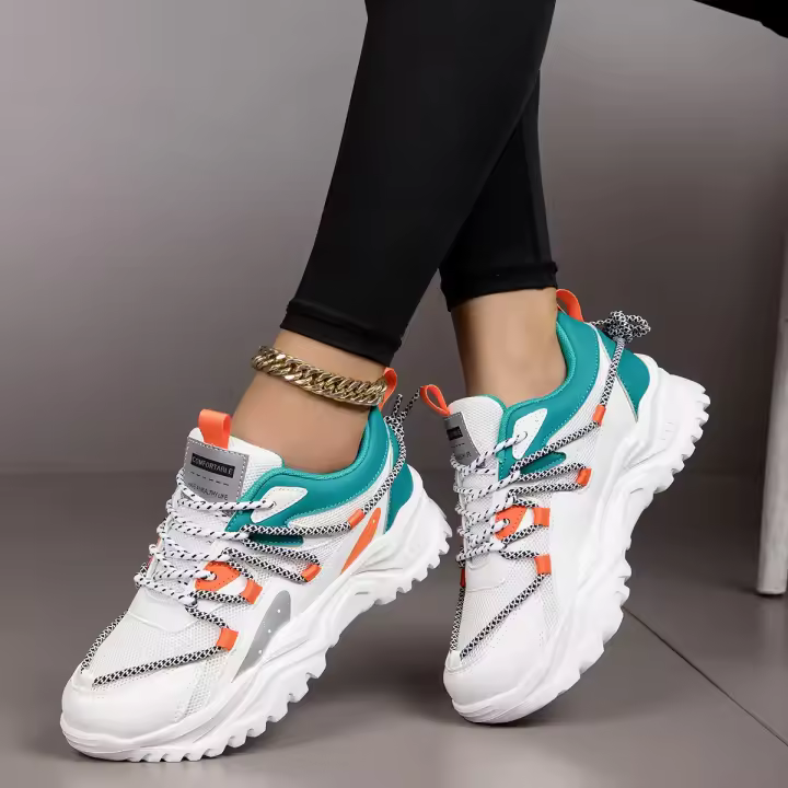 Zapatillas deportivas transpirables para mujer, zapatos informales para correr, Fitness, caminar, recreación - 1