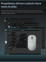 Motospeed X6MAX 8K Dual-model Wireles Gaming Mouse  PAW3950  Lightweight PAW3950 Rechargeable 26000DPI Programmable Buttons 43g Gamer Mouse For Computer Laptop PC - details 12
