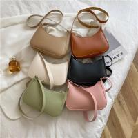 Bolso de hombro de cuero PU de Color sólido Retro para mujer, bolsos de moda, monederos casuales, bolsos de mano para mujer - details 21