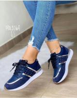 Women Sneakers Platform Shoes Leather Patchwork Casual Sport Shoes Ladies Outdoor Running Vulcanized Shoes Zapatillas Mujer - details 4