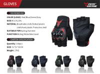 Guantes de Ciclismo Transpirables MOTOCENTRIC Diseño de Medio Dedo para Hombres y Mujeres - details 13