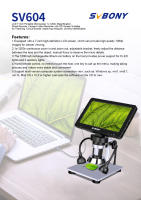 Svbony SV604 microscopio para inspección de PCB y visualización de especímenes de insectos, pantalla LCD de 7 pulgadas, con cámara remota por cable, grabadora de video y pantalla HD de 1200x. - details 1