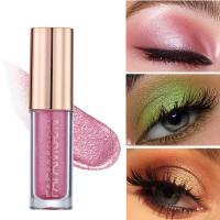Sombra de Ojos Líquida Brillante Monocromática Barra de Maquillaje de Lentejuelas Doradas y Moradas para Realzar la Piel Impermeable y Brillante - details 3