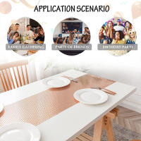 Mantel de Fiesta de Disco con Lentejuelas NUBECOM de Poliéster con Patrón a Cuadros Decoración de Mesa de Boda y Cumpleaños - details 9