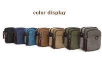 Bolso de lona de diseñador de marca para hombre, mini bandolera de hombro, Bolso de cintura informal de alta calidad, Bolso cuadrado pequeño - details 1