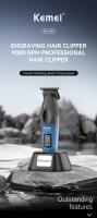 Cortadora de pelo profesional Kemei, cortadora de barba sin espacios de 9000rpm, cortadora de pelo recargable inalámbrica para hombres, Máquina para cortar cabello - details 0