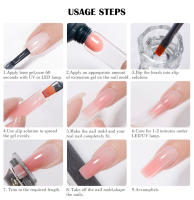 Parkson-Gel para extensión de uñas, construcción rápida LED de Gel UV, color rosa y blanco, 15ml - details 16