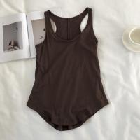 Top de Tanque Irregular para Mujer Verano Cuello Redondo, Sin Mangas, Camisola Básica Suelta - details 14