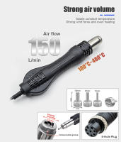 JCD 2-in-1 Welding Station 750W Hot Air Gun LCD Digital Display Adjustable Temperature SMD BGA IC Soldering Repair Tools 8898 - details 7