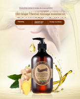 Aceite esencial de masaje térmico de jengibre de 500ml, calor para todo el cuerpo, empuje para tomar el aceite corporal para raspar Tongluo frío, promueve el metabolismo - details 1