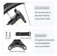Inflador de neumáticos portátil para bicicleta, bomba de aire de mano para ciclismo, válvula inteligente Schrader Presta, 120PSI - details 11