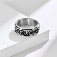 Anillo celta triangular de acero inoxidable para hombre, anillo giratorio, anillo de descompresión unisex - details 4