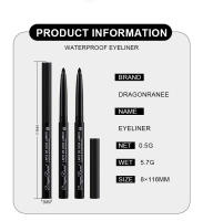 Lápiz de Eyeliner de Gel Suave y Impermeable Matte/Pearlescente Ideal para Ojos Blancos y Negros - details 1