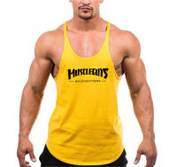 Mens Bodybuilding Tank top Gyms Workout Fitness Cotton Sleeveless shirt Fitness clothing Stringer Singlet male Casual Vest - details 7
