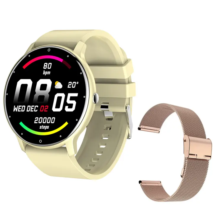 ZL02D-reloj inteligente para hombre y mujer, accesorio de pulsera resistente al agua IP68 con pantalla táctil, seguimiento de actividad deportiva, Bluetooth, compatible con teléfono inteligente, 2023 - 1