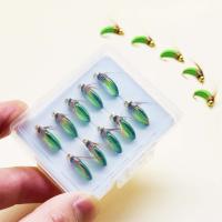 5 uds/10 Uds pesca moscas húmedas cabeza de cuentas de latón biónicos Ninfa Scud mosca insecto gusano insecto artificial pesca con mosca cebo salmón trucha BassFishing gancho señuelo de pesca con mosca - details 4